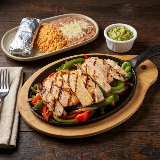Chicken Fajitas Plate.